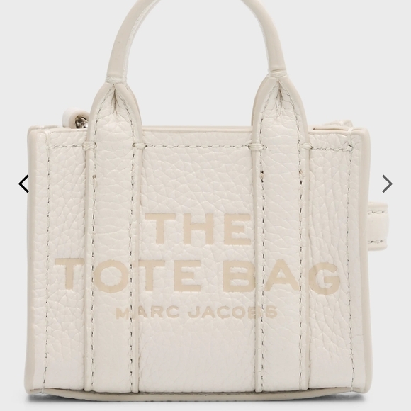 Marc Jacobs Handbags - NWT-Marc Jacobs Ivory Nano Tote Cotton Silver